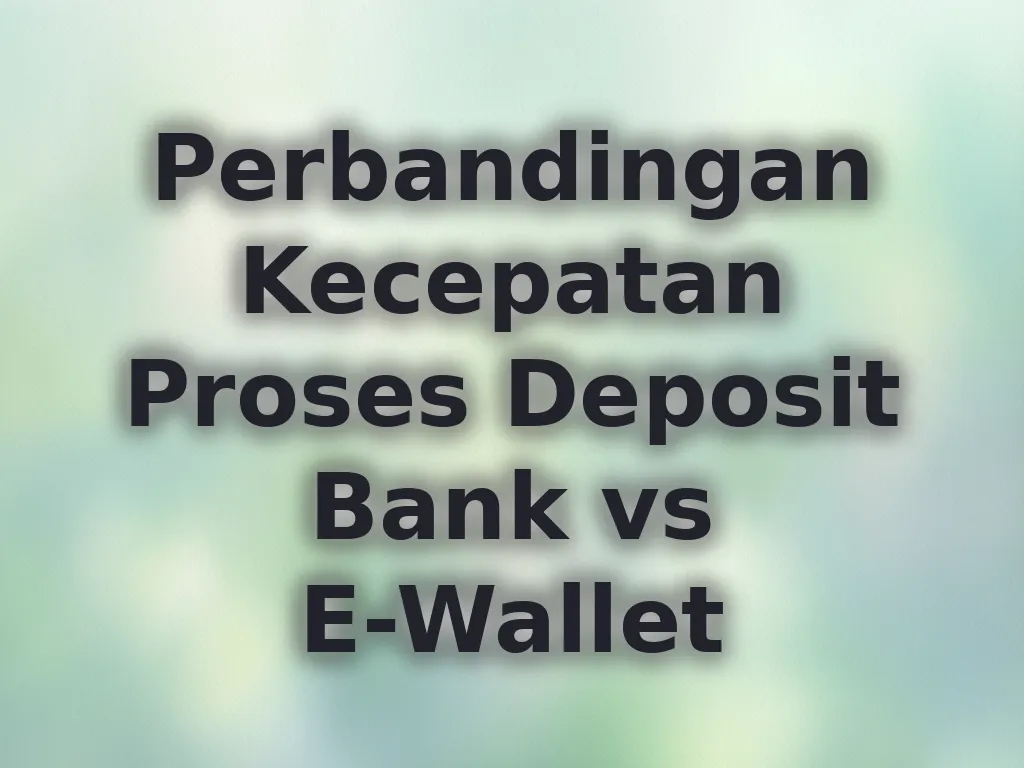 Kecepatan Pembayaran